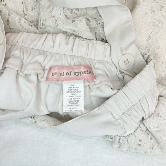 Band of Gypsies Lace Shortalls Overalls Romper - Picture 11 of 13